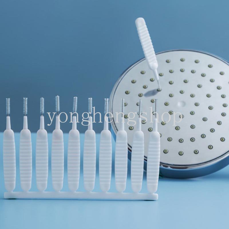 10pcs/set Shower Head Cleaning Brush Multifunctinal Sikat Anti Sumbat Keyboard Keran Air Telepon Lubang Pori Gap Alat Pembersih Sikat Mini Kamar Mandi Supply