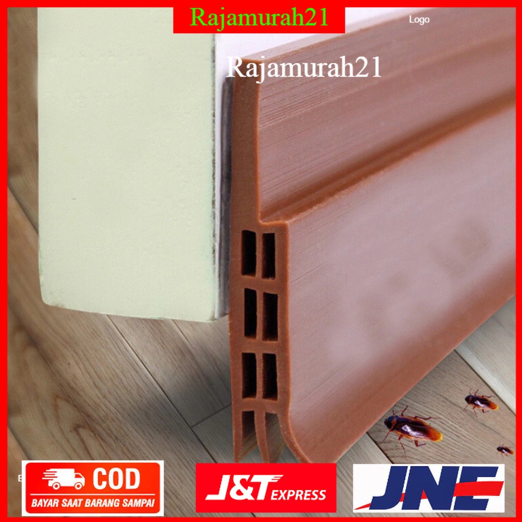 NetLove Lis Penghalang Serangga Bawah Pintu Door Bottom Seal 98cm - Brown - 7RHXGPBR