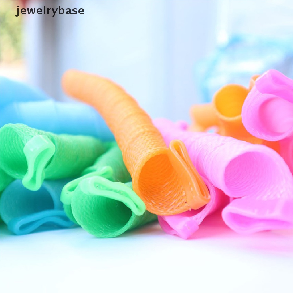 [jewelrybase] 10pcs (30-65cm) Rol Rambut Bentuk Siput Bukan Waveform Spiral Round Curl Hair tool Butik