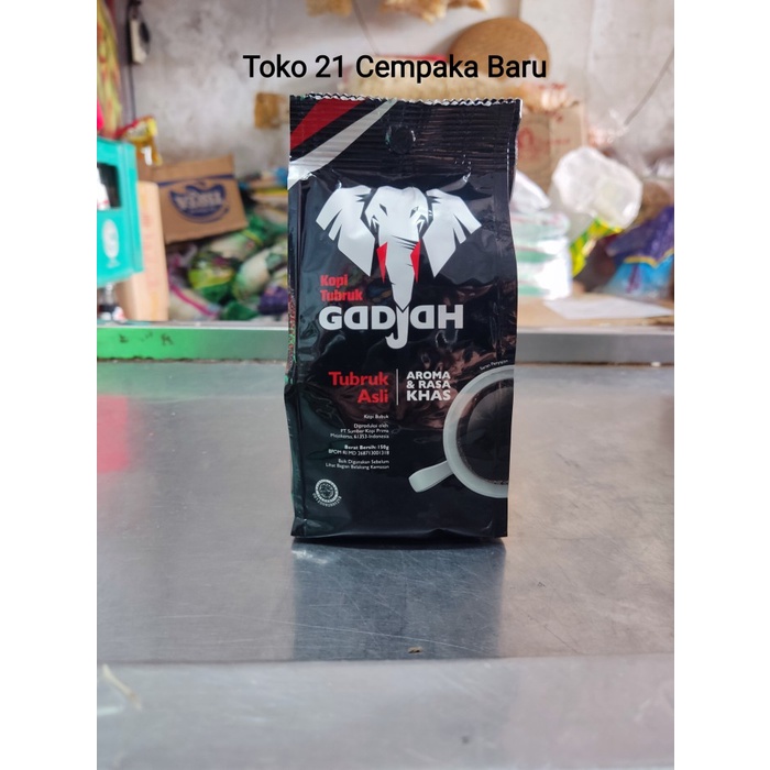 

Gadjah Kopi Tubruk Asli Pouch 138 Gram | Kopi Gajah Murah Promo 138g