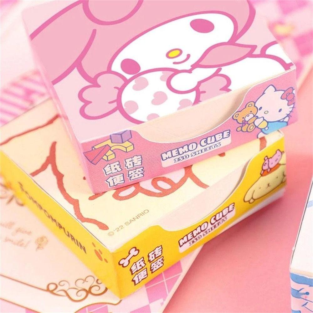 Agustinina Sticky Note Lucu Kreatif Anime Hadiah Siswa Melody Cinnamoroll Kertas Hias