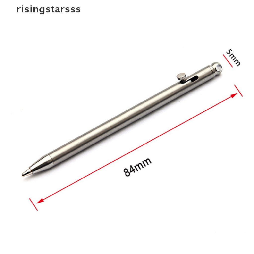 Rsid Span-new Portable Mini Titanium Pen Gadget Gantungan Kunci Outdoor Praktis Lingkungan Pulpen Jelly