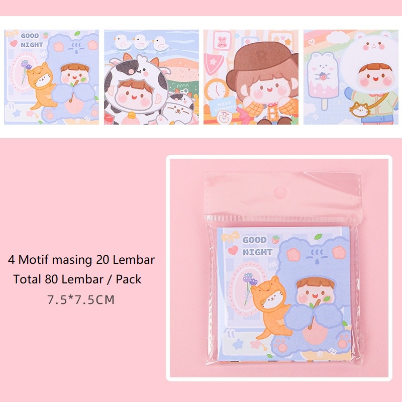 80 Lembar Kertas Memo Sticky Notes OSM-ST0267