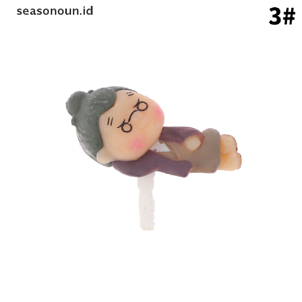 Seasonoun 1Pc Kartun Orang Tua Earphone Debu Plug 3.5mm Jack Anti Debu Topi Antarmuka Perlindungan Debu Ponsel Plug Aksesoris Ponsel.