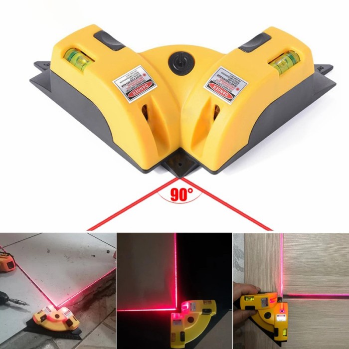 Alat Ukur Laser Level Measurement Tool Right Angle 90 Degree Square Waterpass