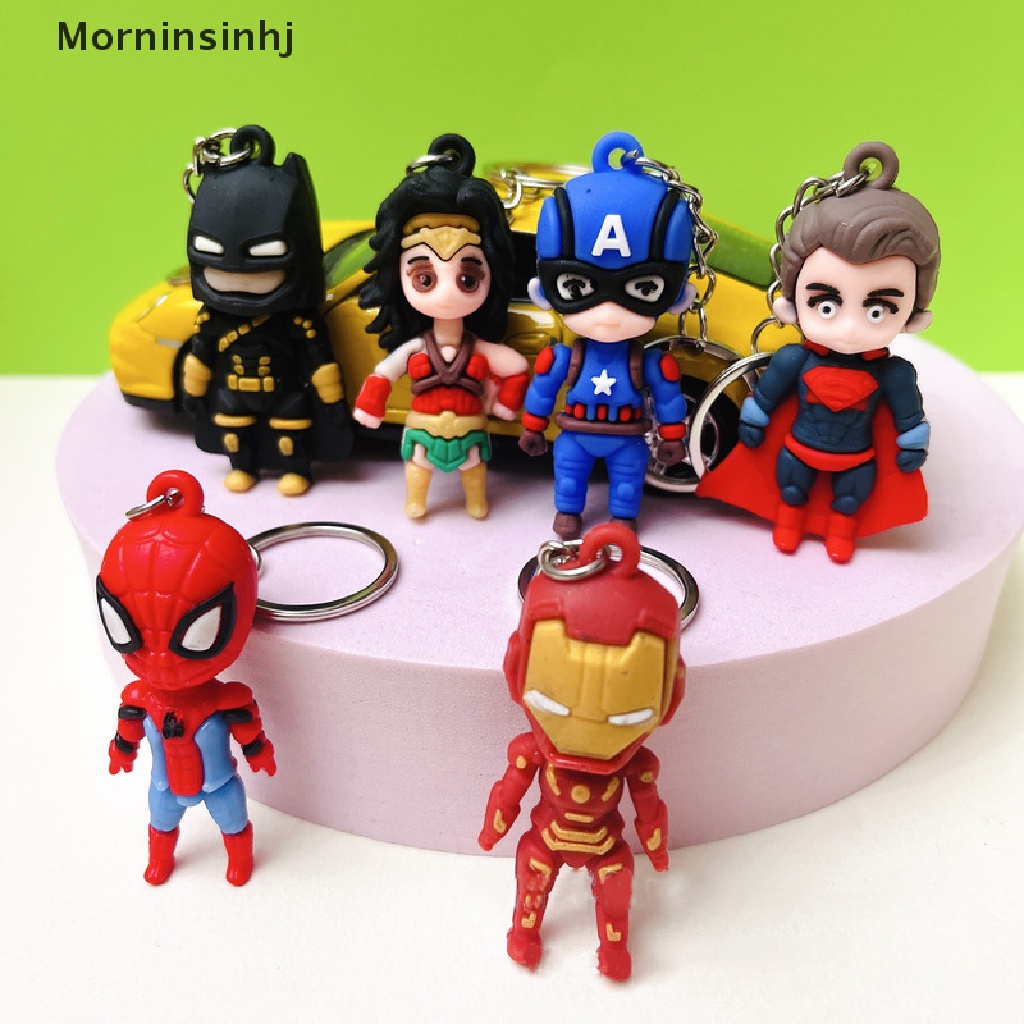 Mornin 1Pc Avenger League Gantungan Kunci Iron Man Spiderman Captain America Key Chain Gantungan Kunci Mobil Cincin Mahasiswa Tas Liontin Hadiah Anak Aksesoris Gantung id