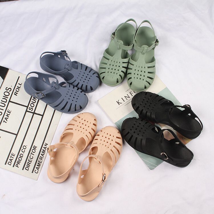 GROSIRTAS TG1654 Sandal Tulang Wanita Import/Sandal Tali Jelly Gladiator Warna