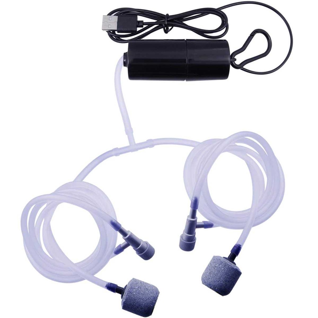 SweetLife Aerator Aquarium USB Double Pump with Accesories 5V 1W - SL2P ( Mughnii )