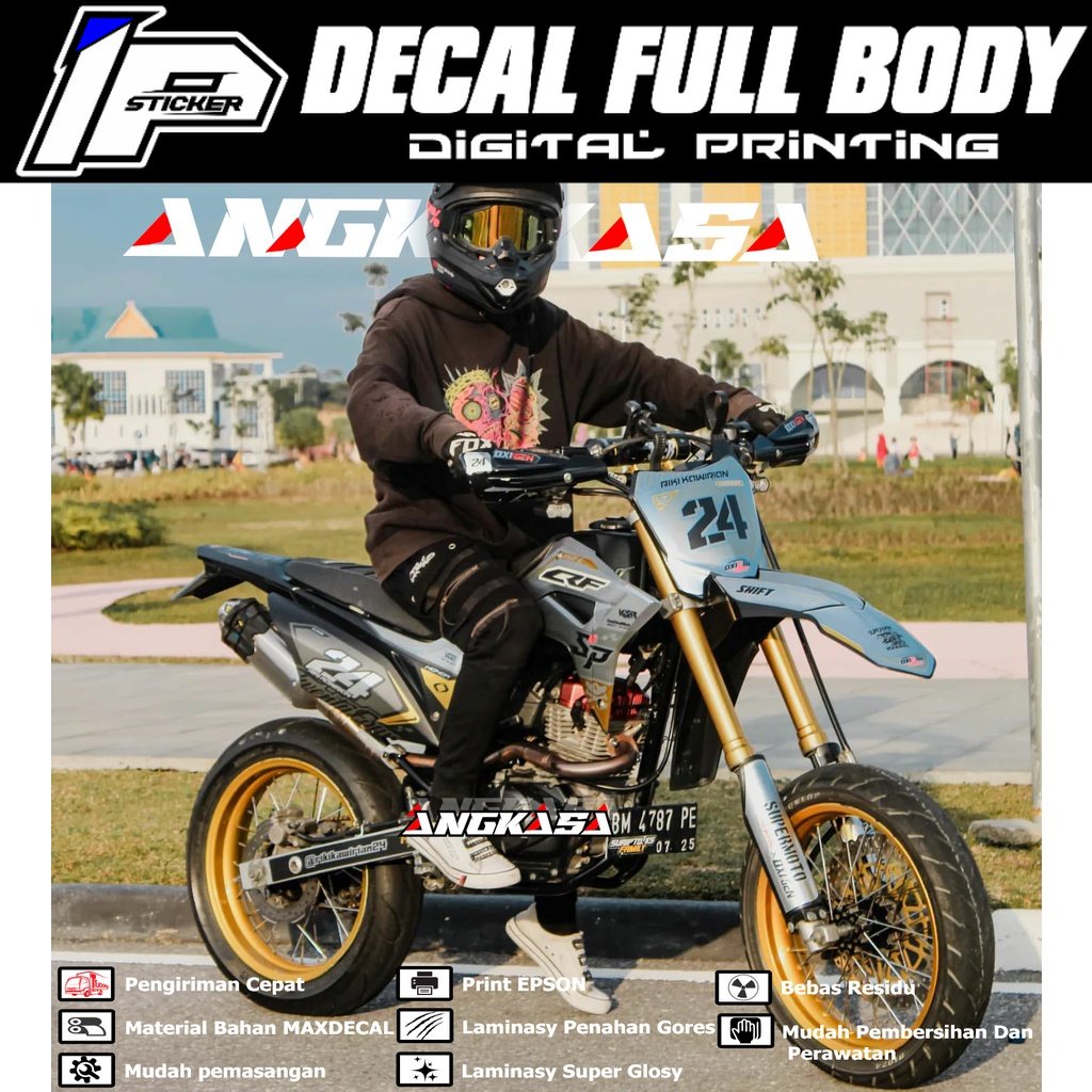 DECAL STIKER MOTOR CRF 150L BISA CUSTOM ANGKA/NAMA