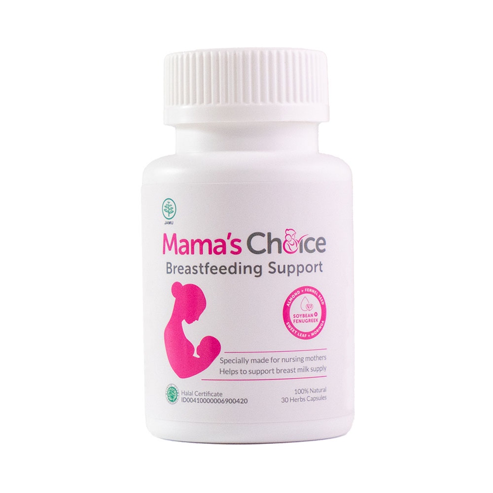 ASI BOOSTER | Mama's Choice Breastfeeding Support (30 Kapsul) | Pelancaran ASI Natural, Terdaftar BPOM, Halal MUI