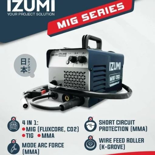 Mesin Las IZUMI 130 DAIDEN Mesin Trafo Las MIG130 MIGI by Daiden 4in1 Travo Inverter Welding CO2 Gas