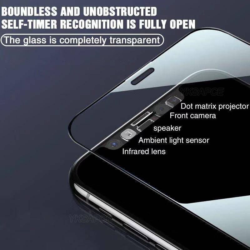 5pcs Full Cover 9H Tempered Glass Untuk iPhone 14 13 12 11 Pro MAX Plus Mini Pelindung Layar Anti Knock Untuk iPhone X XS MAX XR 7 8 6 6S Plus SE 2022 2020 14Plus 13Mini 12Mini