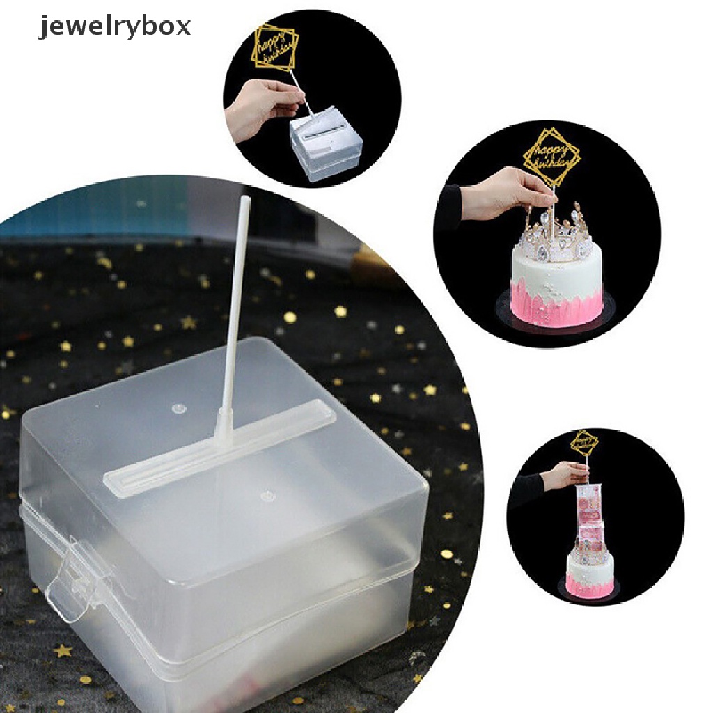 [jewelrybox] Kotak Penarik Uang Kue Reusable Creative Making Mold Lucu Kejutan Butik Ulang Tahun