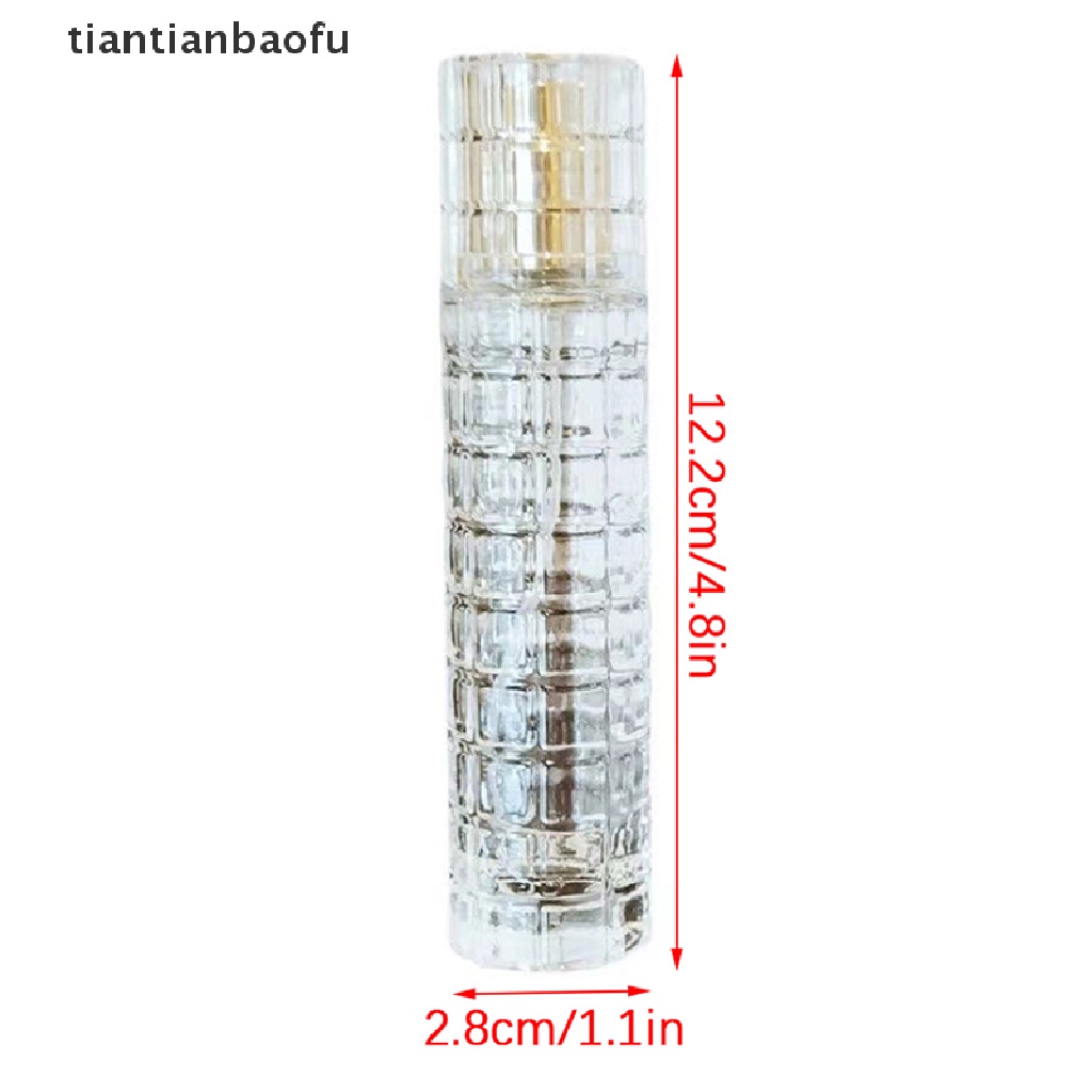 [tiantianbaofu] Botol Silinder Bawah Tebal Kaca 30ml Wadah Kosmetik Kosong Butik