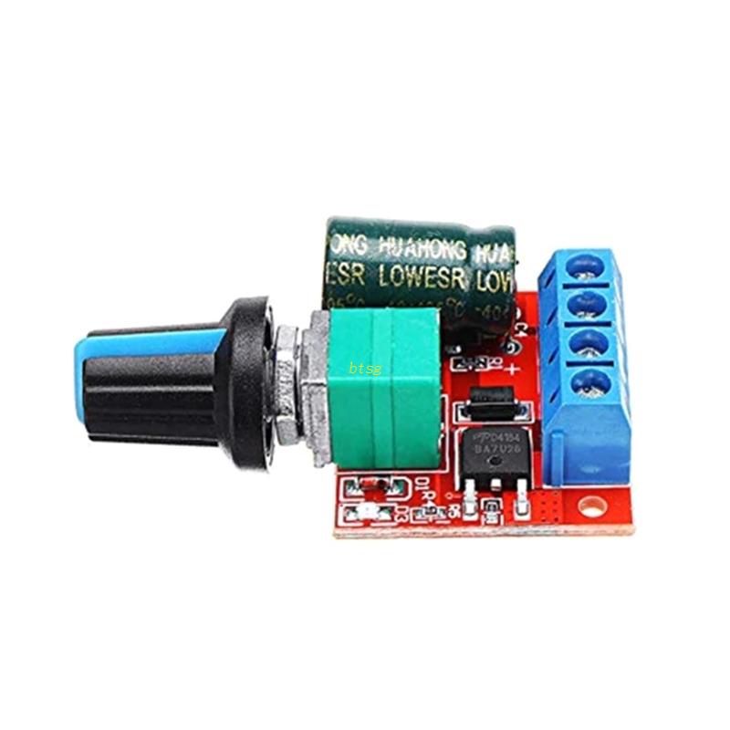 btsg 5A 90W PWM 12V for DC Motor Speed Controller Module DC-DC 4.5V-35V Adjustable Speed Regulator Control Governor Swit