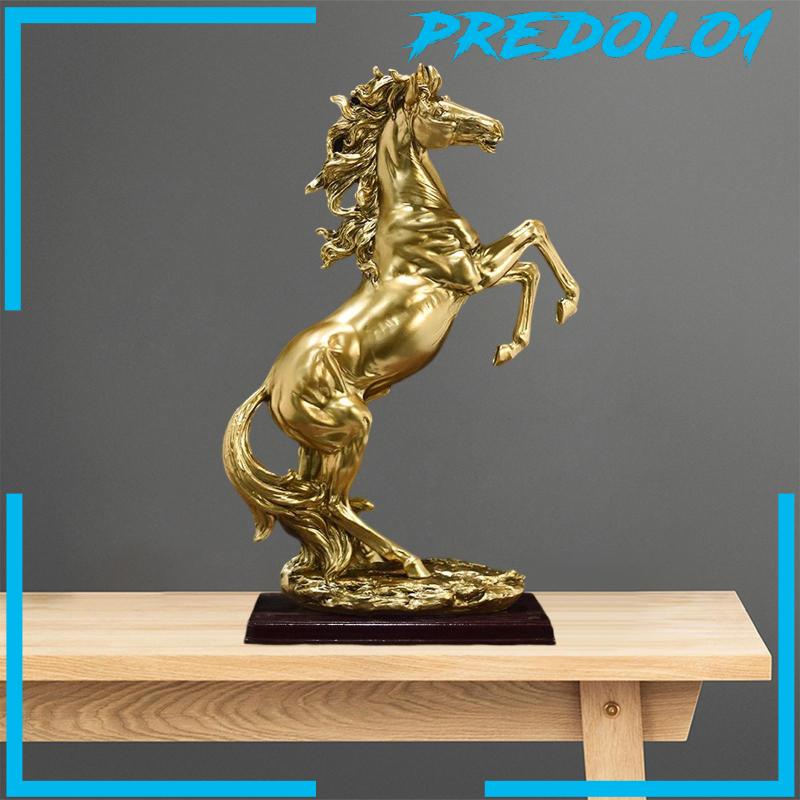 [Predolo1] Standing Horse Statue Ornament Patung Kuda Besar Untuk Lemari Rak Meja