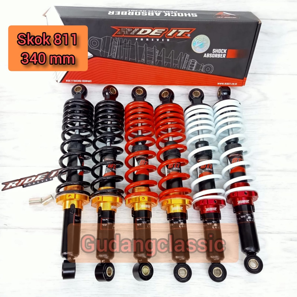SHOCK 811 RIDE IT SKOK BREKER BELAKANG RIDE IT 340mm GP 811  RX King Supra X Universal