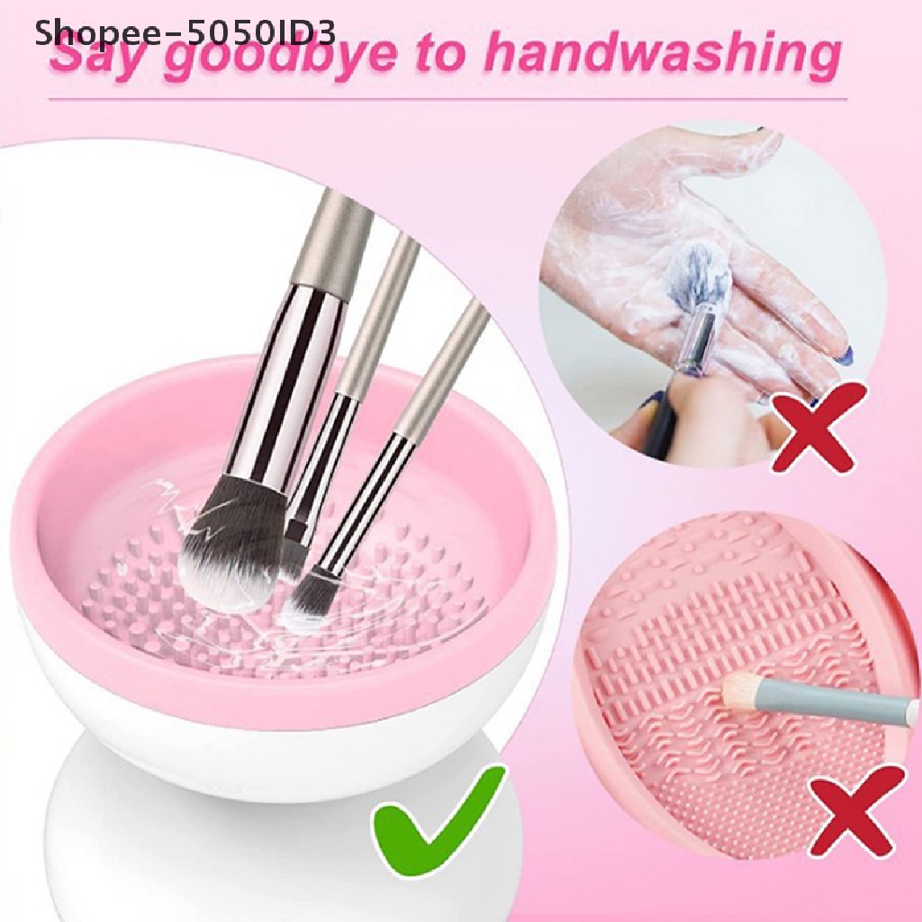 [HOT] Mesin Brush Cleaner Makeup Dengan USB Charging Alat Pembersih Kuas Kosmetik [ID]