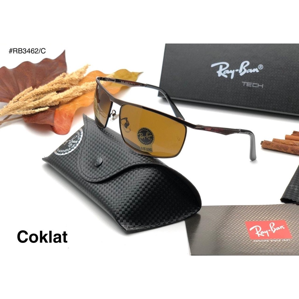 KACAMATA ANTI RADIASI REYBAN 3462  AKSESORIS MINUS PHOTOCROMIC POLARIZED ANTISILAU ANTIRADIASI FRAME