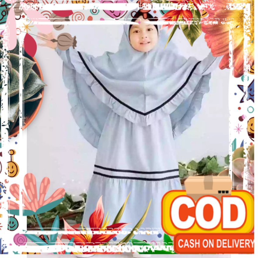 GAMIS ANAK PEREMPUAN /GAMIS PITA ANAK PEREMPUAN /GAMIS PITA SYAR"I UNTUK ANAK UMUR 2Th -13tH / army 
