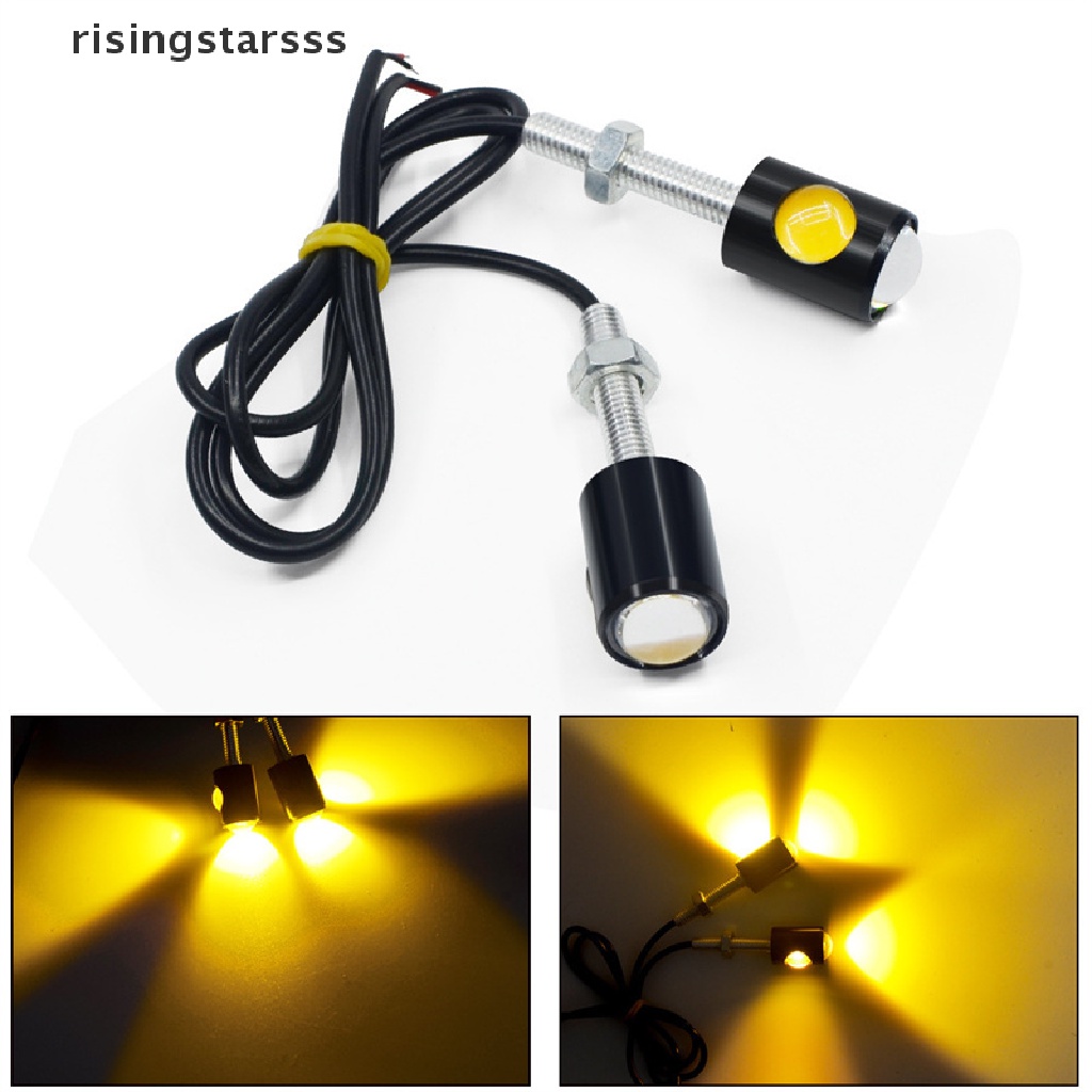 Rsid Span-new 1Pcs Lampu Sinyal Motor LED Super Terang Nomor Mobil LED Lisensi Fog Lamp Jelly