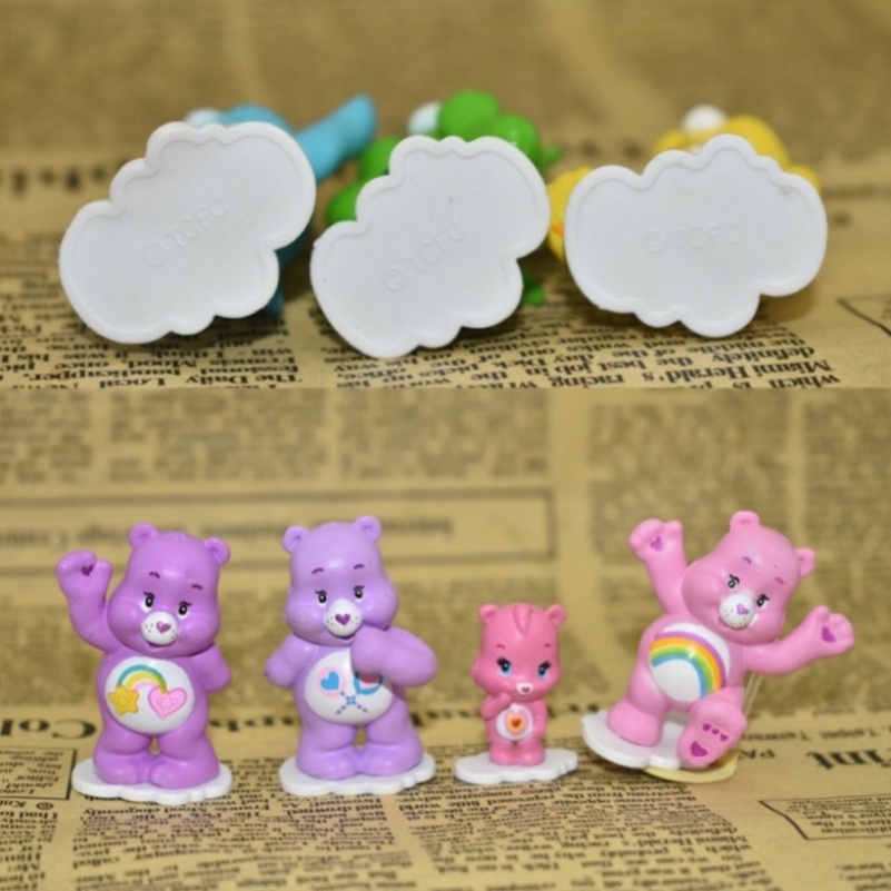 [in Stock] Lucu Random 12 Pcs Perawatan Beruang Kartun Figuer Mainan Ornamen Lucu Dekorasi Kue Hadiah Anak