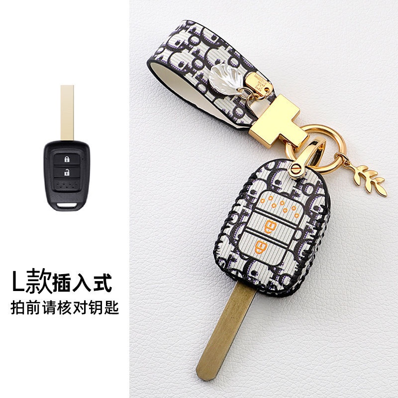 Case Kunci Mobil Honda Generasi 10 Civic accord Key bag CRV xrv urv leather keychain Key holder Keyless Remote Sarung Pelindung Kunci Mobil