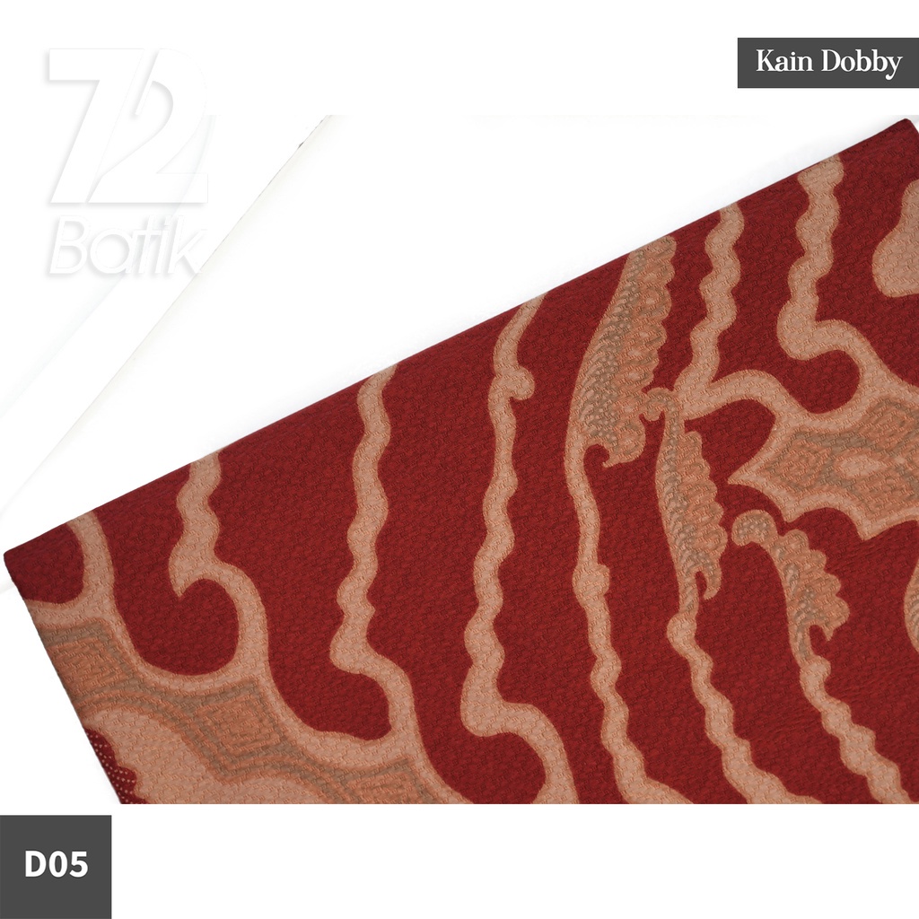 KAIN BATIK PREMIUM Dobby Motif Kawung Kelabang Warna Merah Maroon 723318 Cap 72 Jarik Jarit Samping Kebat Panjang Batik Dobby Modern Premium Bahan Seragam Batik Pernikahan Kantor Keluarga Murah Kamen Jadi Batik Bali Lembaran