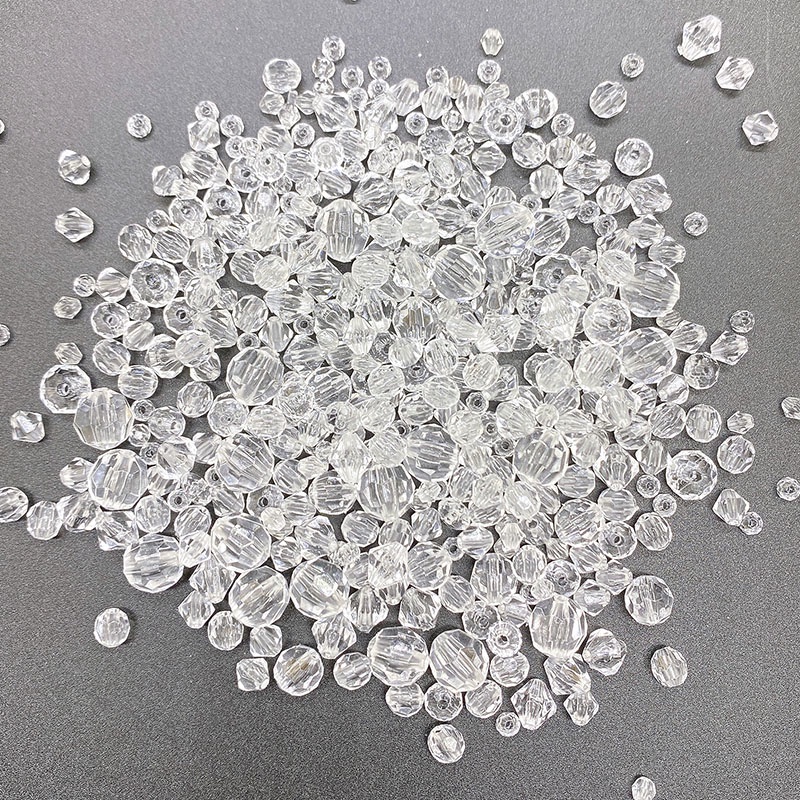 15g Campuran Berlian Transparan Potongan Pesona Manik-Manik Kristal DIY Gelang Kalung Perhiasan