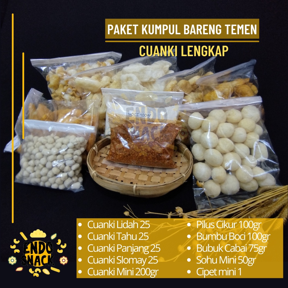 PAKET CUANKI LENGKAP DENGAN BUMBU, Paket 50 Ribu untuk 10-12 porsi