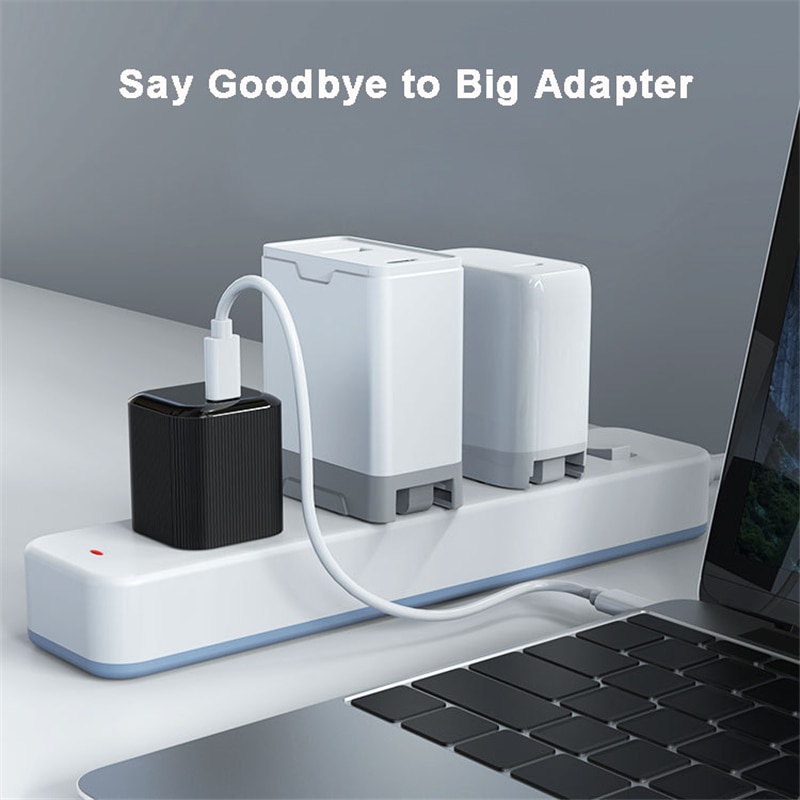 IPHONE Charger Cepat 30W GaN Cube USB C PD3.0 Compact Adapter Untuk Macbook Air Iphone13 Pro Max12Mini SAMSUNG S21+PPS QC3.0