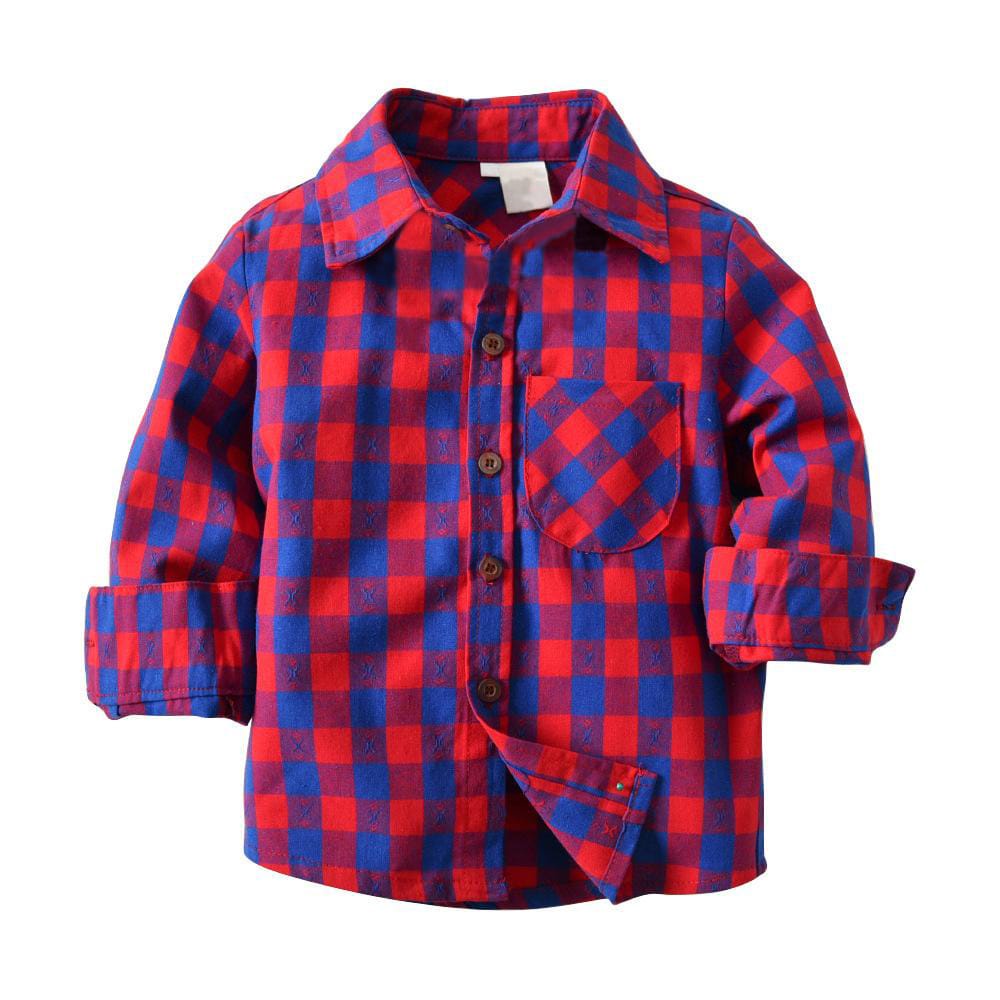 KEMEJA ANAK LAKI TARTAN / KEMEJA FORMAL UNISEX ANAK PREMIUM