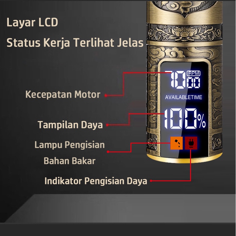 Japalife Alat Cukur Rambut Elektrik Cukur Jenggot Mesin Potong Rambut Hair Clipper Alat Potong Rambut Cliper Rambut Cordless Professional Pemotong Rambut Hair