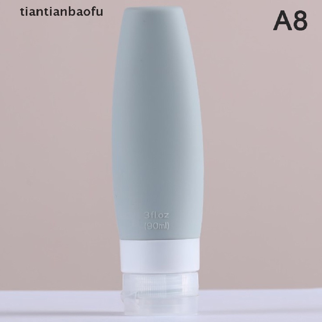 [tiantianbaofu] 1pc 60 /90ML Silikon Botol Isi Ulang Kosong Travel Portable Packing Press Butik