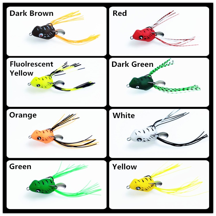 Umpan Casting Katak 3cm 4g Soft Frog Lure Umpan Pancing Kodok Thunder Kecil Lembut Casting Mini Thunder Frog Lure Bait