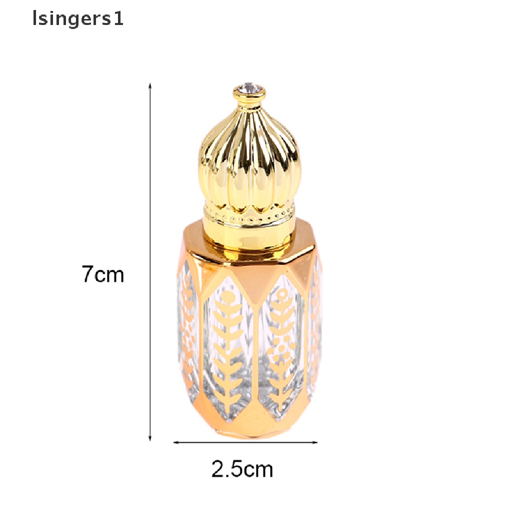 [lsingers1] Botol Isi Ulang Golden 6ml Kaca Roll on Bottle Butik