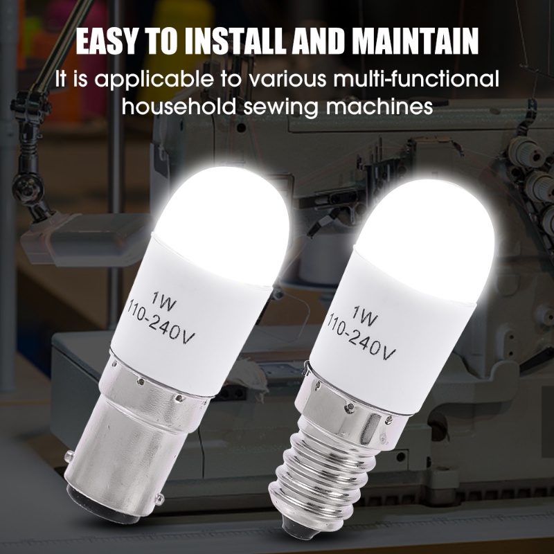 Ba15d/e14 Interface LED Ultra Bright Mini Bulb/Lampu Hemat Energi Yang Dipasang Mesin Jahit/Rumah Bohlam Lampu Darurat Yang Dapat Diganti Serbaguna