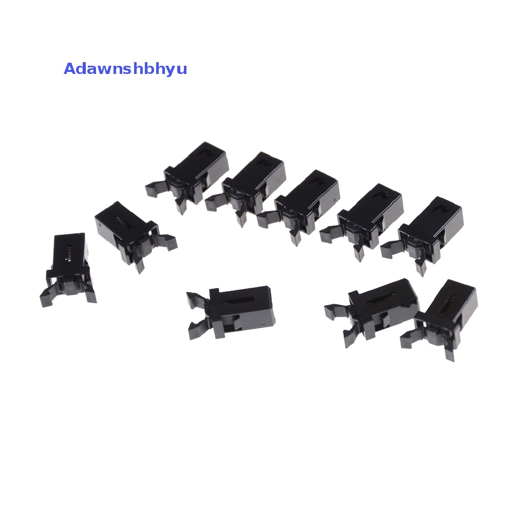 Adhyu 10pcs PR-001 Self-Lock Door Lock Switch Button Untuk TV DVD EVD Penutup Pintu ID