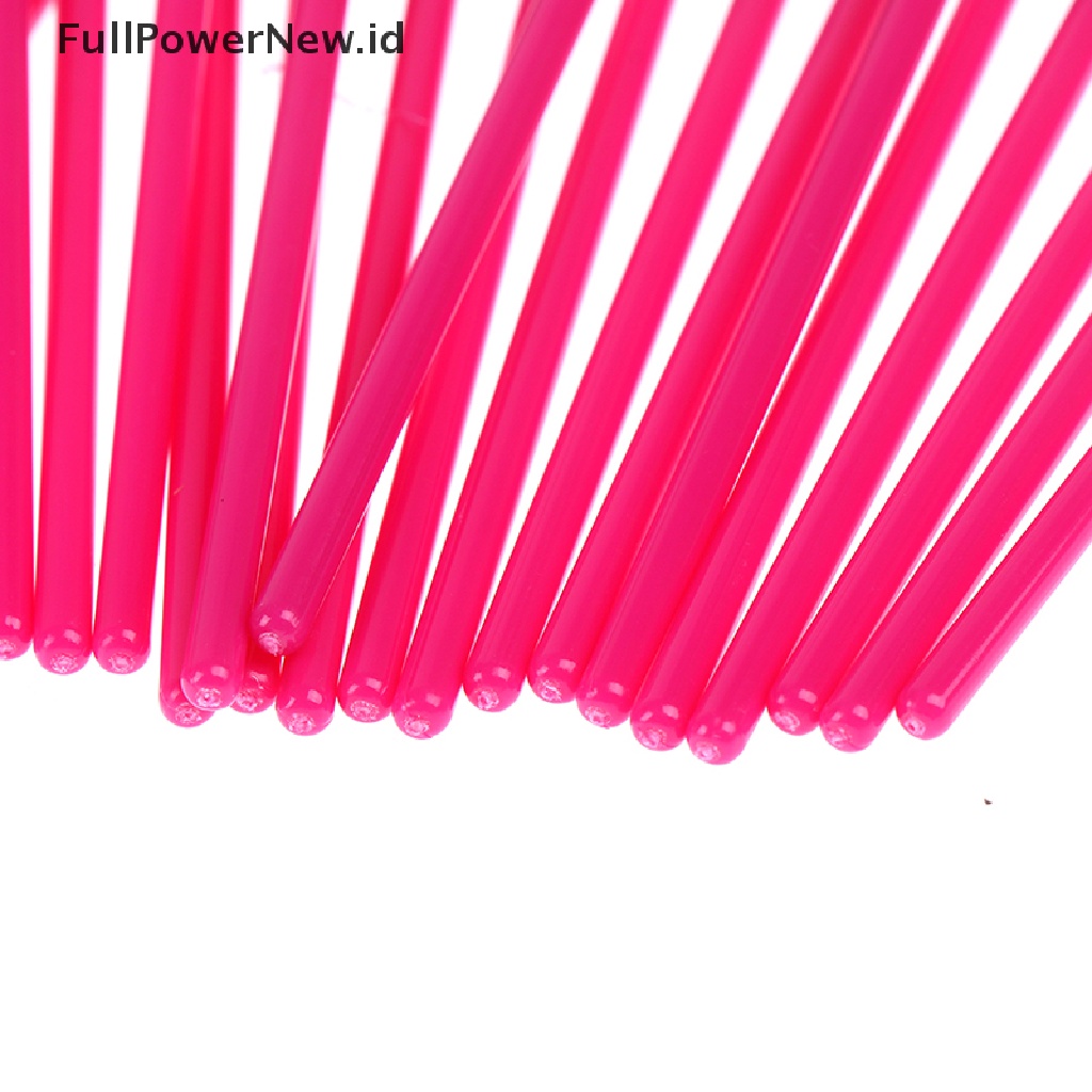 Power 50pcs Sisir Sikat Bulu Mata Sekali Pakai Maskara Tongkat Eye Lashes Extension Aplicator ID