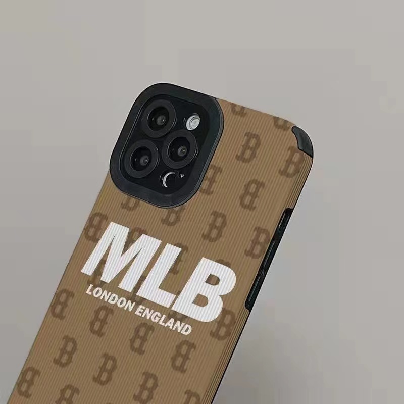 IPHONE Soft Case Coklat Bahan Kulit Untuk Iphone7Plus8 Plus X XS XR XS Max11 13 12 14 PRO Max14 Plus Brown MLB Cewek Fashion Wanita