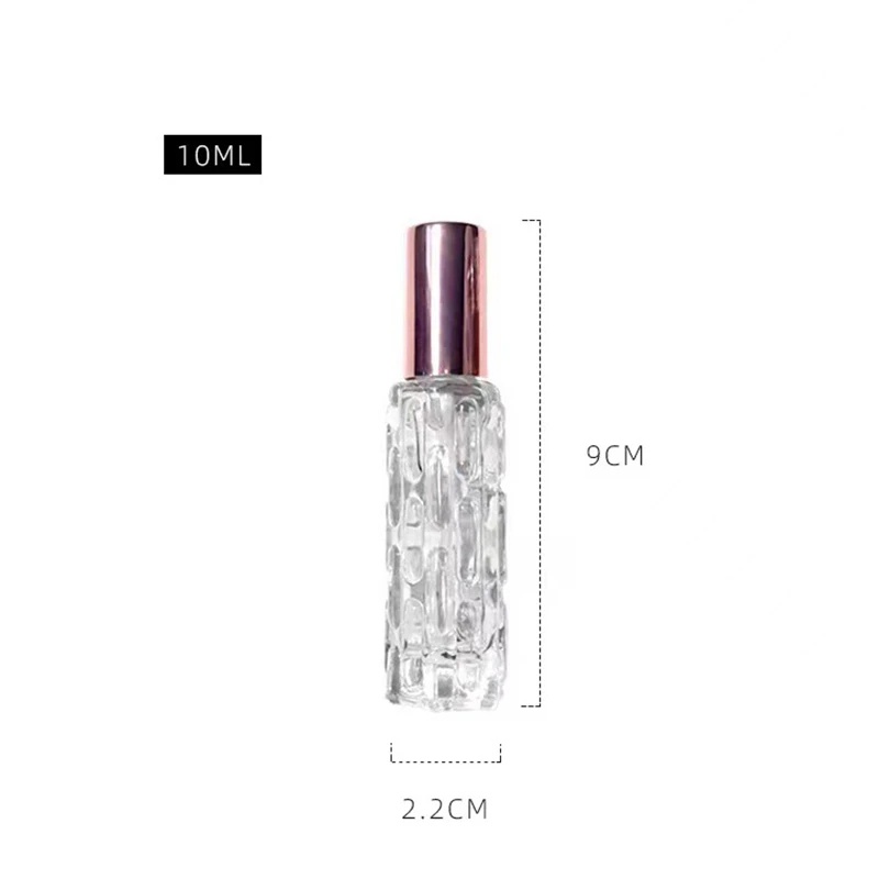 [HOT Sale] Wadah Kosong 10ml Kaca Mini Rose Gold Reusable Spray Portable Travel Refilable Botol Parfum Kosmetik