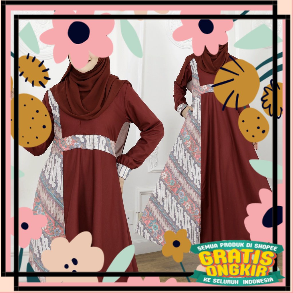 Gamis Batik Muti hijab Pekalongan Gamis Toyobo Gamis Syari Gamis Katun Produsen Gamis / ibu pkk aris