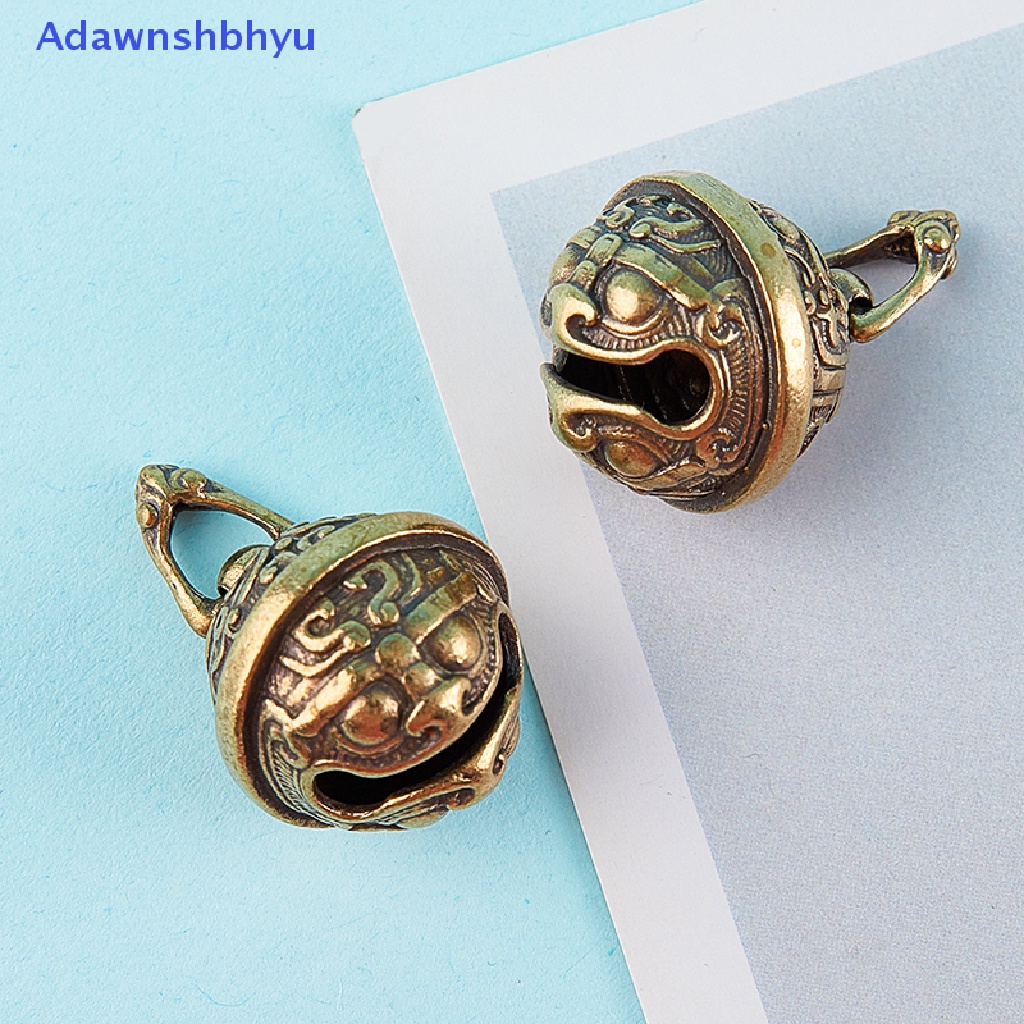 Adhyu Gluttony Brass Handicraft Key Car Button Bronze Bell Gift Decoration Pendant ID