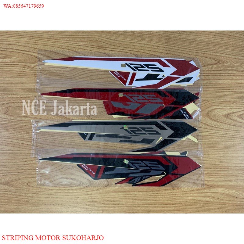 (ORI) STIKER STRIPING YAMAHA MIO SOUL GT LED TAHUN 2015 KUALITAS ORIGINAL MURAH
