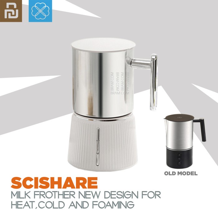 SCISHARE Stainless Steel Double Mesh Milk Frother Creamer Maker
