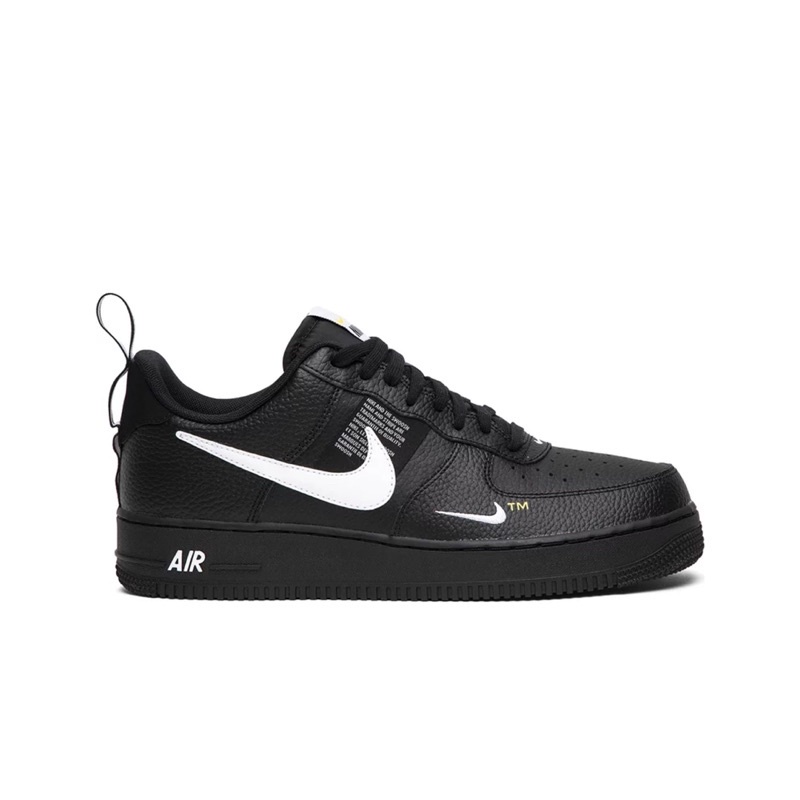 Air Force 1 Lv8 Utility GS Overbranding Black