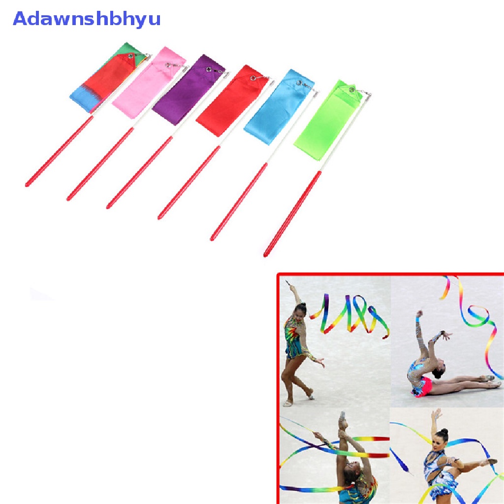 Adhyu Gym Dance Pita Senam Art Balet Streamer Berputar-Putar Rod Olahraga Outdoor 2M ID