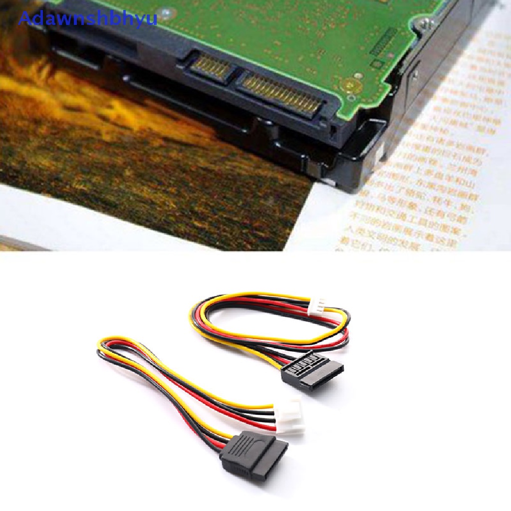 Adhyu SATA 15pin Female To 4pin Female FDD Floppy Adapter Hardisk Kabel Power ID