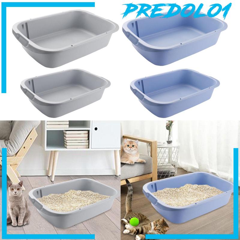 [Predolo1] Pet Litter Tray Open Litter Box Sisi Tinggi Untuk Hamster Kucing Indoor