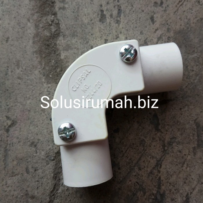 KNEE CONDUIT 20MM CLIPSAL ELBOW BAUT PUTIH 20 mm PIPA KONDUIT LISTRIK